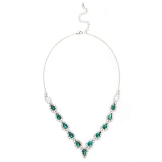 Green Jewel Diamante Necklace
